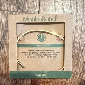 MantraBand Gold Inspirational Bracelet